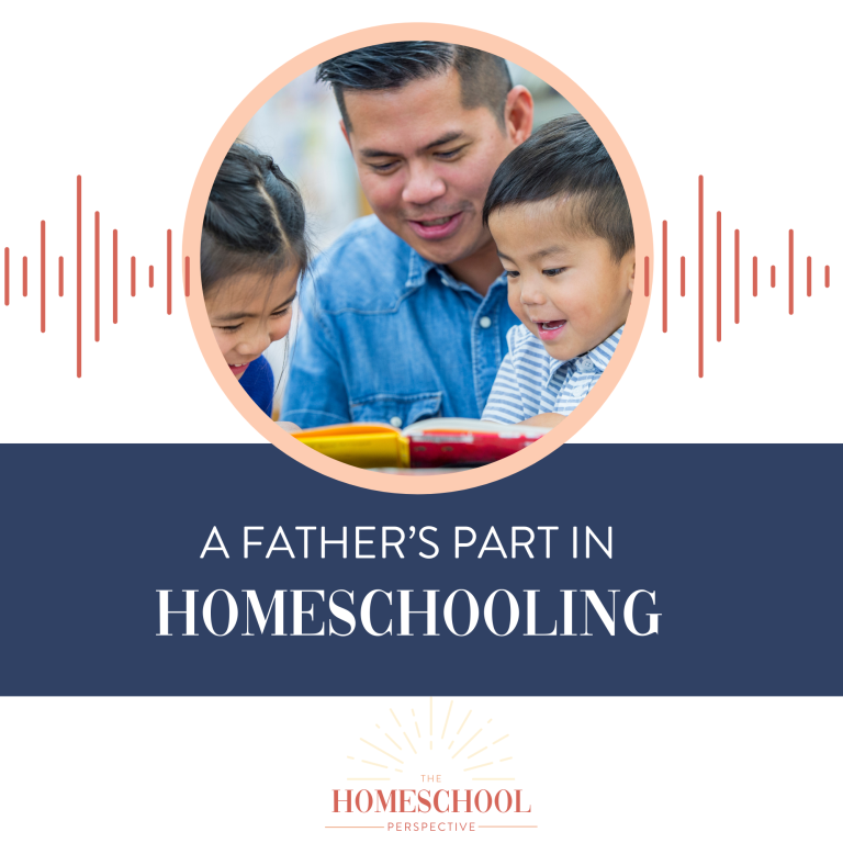discussing dads in homeschooling podcast episode thumbnail