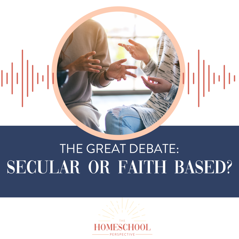 graphic to show episode: secular v faith based